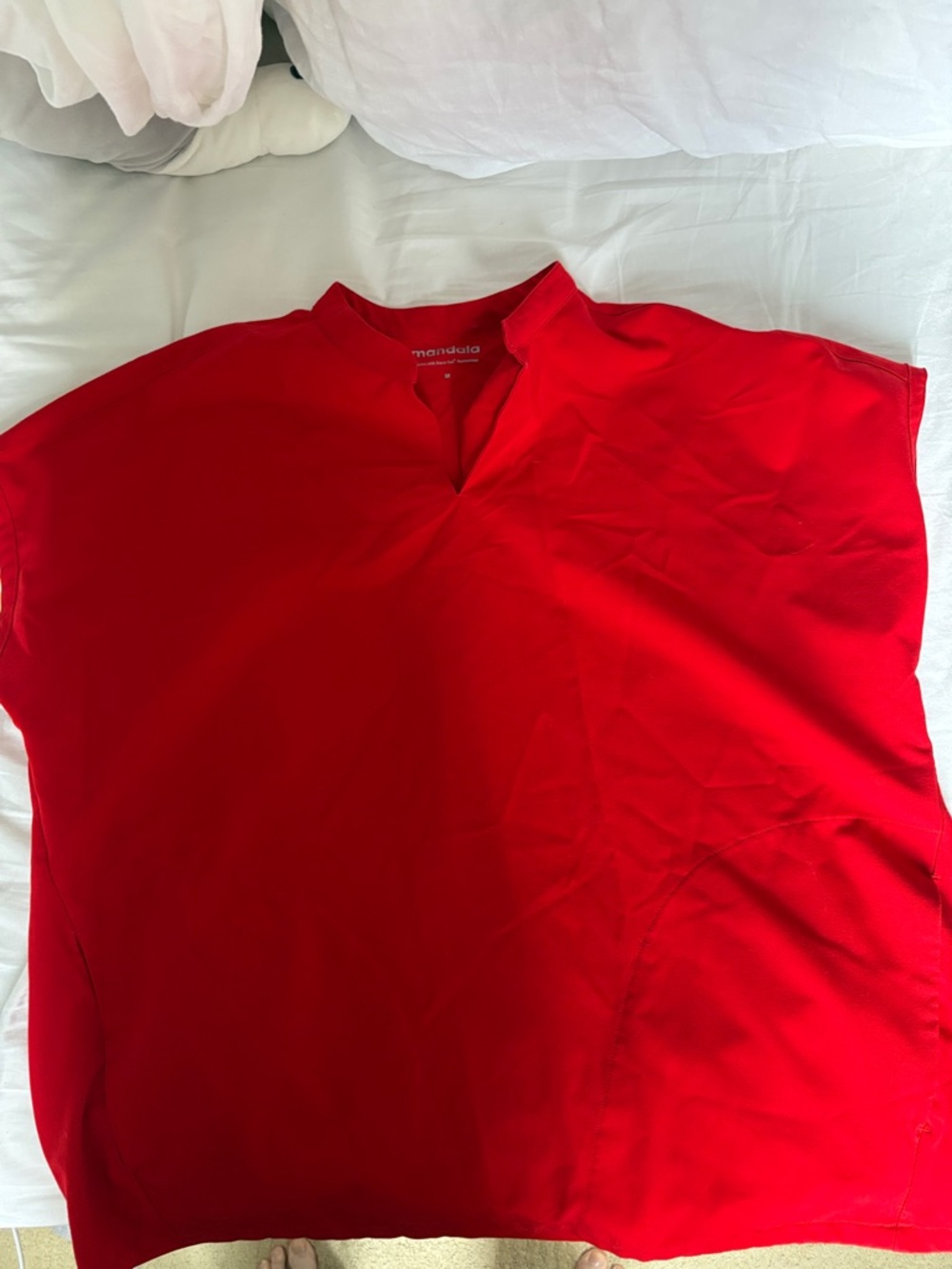 Mandala Mandarin Style Scrub Top